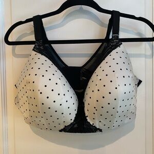 Torrid Black & White Polka Dot Bra 42DD